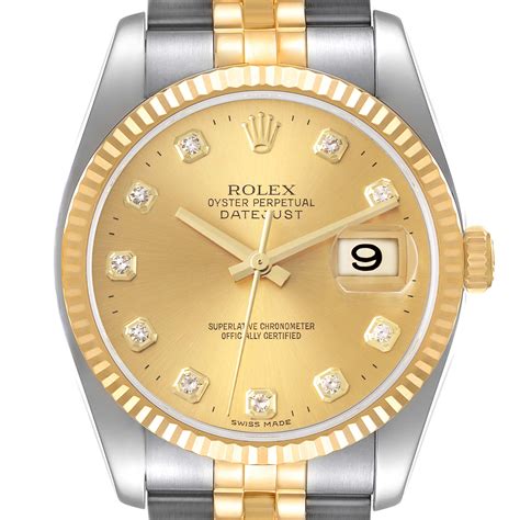 rolex datejust 36 yellow gold ten point presidential bracelet